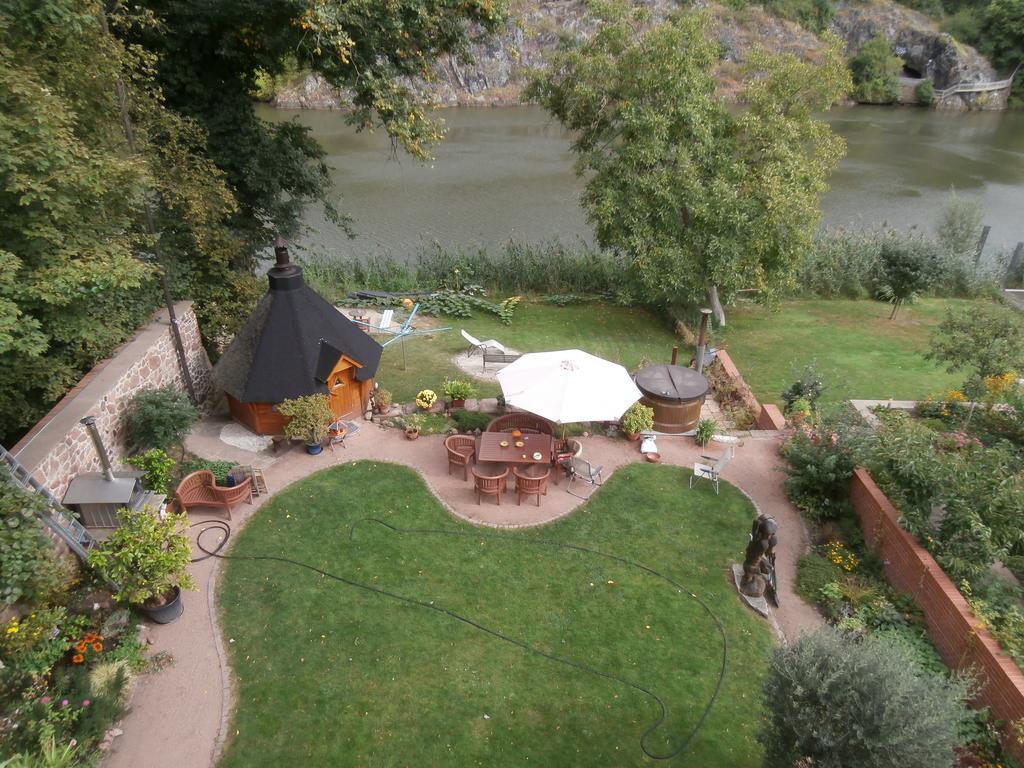 Ferienwohnung Saaleblick Halle  Exteriör bild
